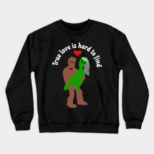 Bigfoot And Alien Married Crewneck Sweatshirt
